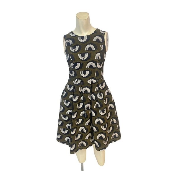 Anthropologie Hunter Dixon by Hunter Bell Adete Structured Jacquard Dress 0 - Picture 2 of 7